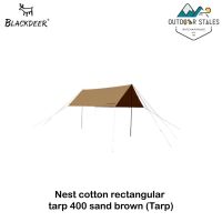 Blackdeer nest cotton rectangular tarp 400 sand brown (Tarp)