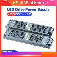 KYLE Wild Shop 400W DC12V 30A DC24V 15A Ultra Thin LED Power Supply Lighting Transformers Adapter Switch 400W AC170-265V For LED Strips