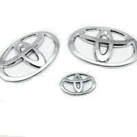 Hot New 1 x Chrome TOYOTA Logo Car Auto Front Rear Trunk Emblem Sticker Decal Badge Replacement For TOYOTA zhi