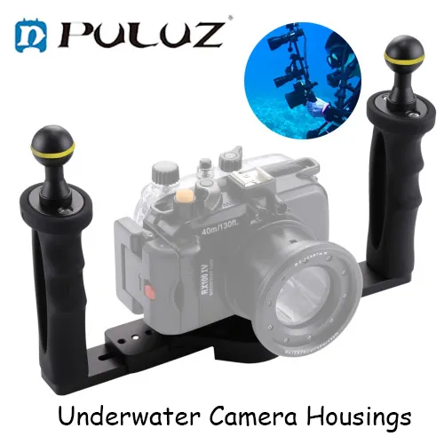 PULUZ Dual Handle Aluminium Tray Stabilizer for Underwater Camera