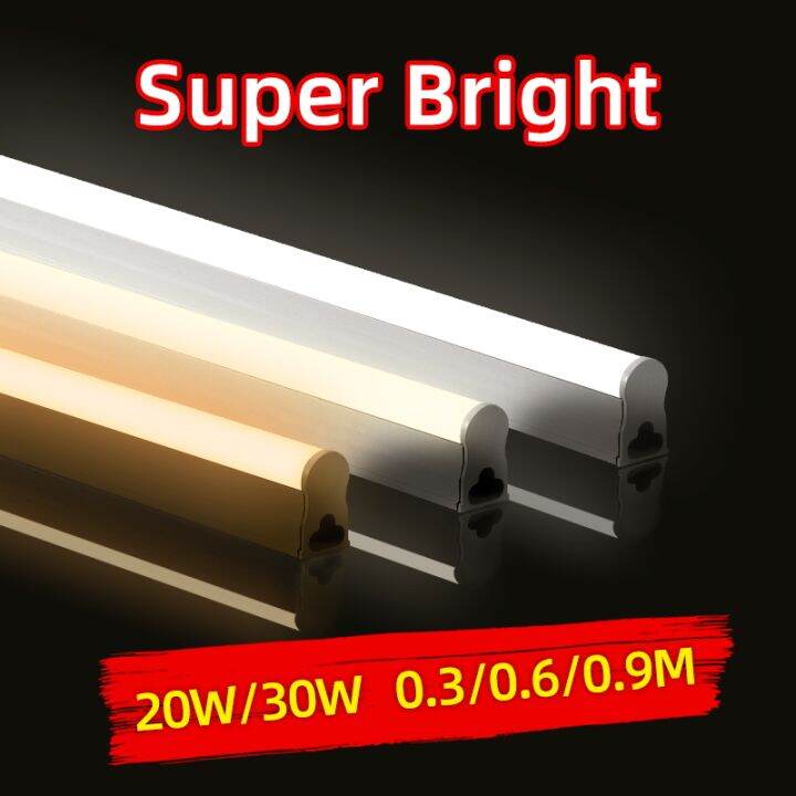 T5 T8V LED Integrated Tube 30cm 60cm Super Bright LED Tube Light Lamp ...