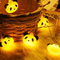 【CW】 Cute Panda Head LED Light String Patio Lights for Children 39;s Room Christmas Night Toy Lamp house Decoration Gifts