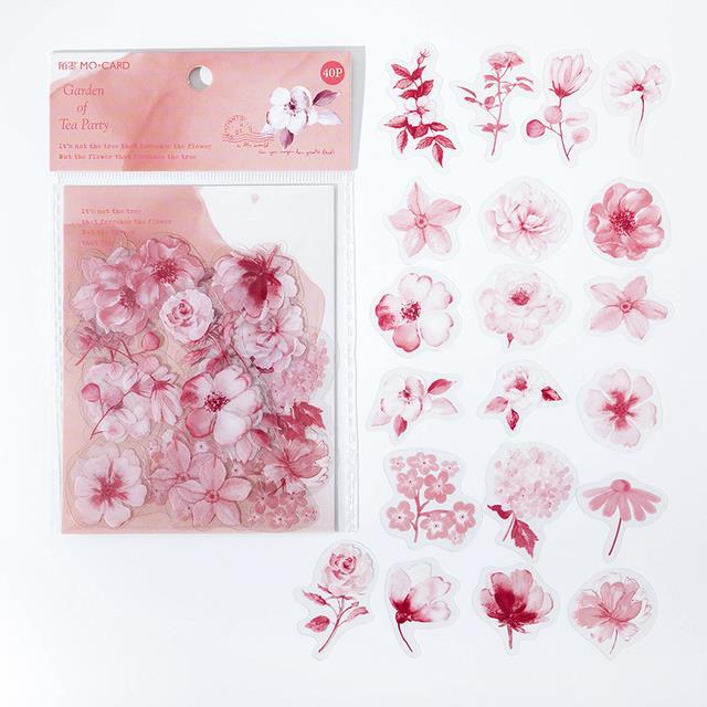 lz-40pcs-pack-cute-cherry-lavender-flower-scrapbooking-diy-sticker-travel-art-hand-craft-notebook-sticker-material