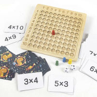 99ตารางสูตรคูณของเล่นคณิตศาสตร์ช่วยสอน Montessori ของเล่นไม้เพื่อการศึกษาสำหรับเด็กของขวัญเด็ก