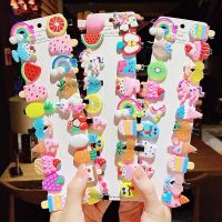 【CW】 10PCS/Set New Cartoon Unicorn Hair Kids Hairpins Headband Barrettes Fashion Accessories