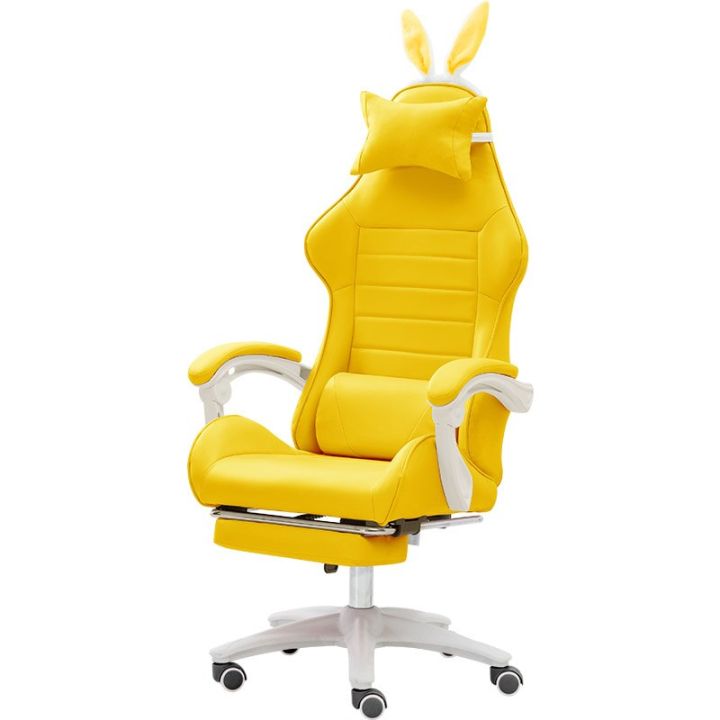 เก้าอี้เล่นเกมสำหรับเล่นกีฬามาการองของใหม่เก้าอี้คอมพิวเตอร์ของนักเรียนเก้าอี้หมุนเหมาะกับสรีระ