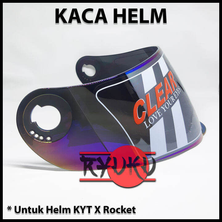 Kaca helm KYT Rocket KYT Troy Visor helm KYT X Rocket Lazada Indonesia