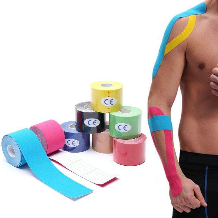 [LWF HOT] 5M Kinesiology Tape Muscle Bandage Sports Cotton Elastic