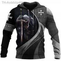 Aolzbiip49h ใหม่ Crusader Hoodie รูปแบบสไตล์ พิมพ์ Man ผ้าฝ้ายแขนยาวเสื้อผ้า S-3XL สไตล์ใหม่