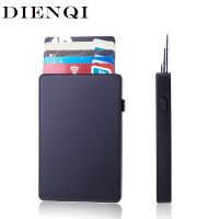 （Layor wallet）  DIENQI Anti Rfid Card Holder Mini Wallet Slim Thin Wallet For Men Women Small Magic Wallet Male Smart Purse 2021 Walet Billetera