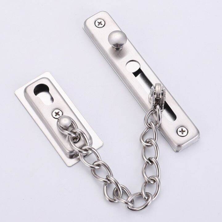 Door Chain Lock Security Chain Guard Anti Theft Heavy Duty Latch Screw