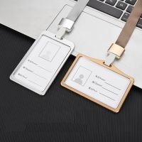 hot！【DT】✳ↂ  1PCS Employee Id Card Holder Men Name ID Credit Cover Metal Badge Business