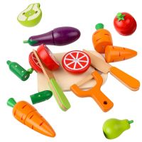 【CC】♣  Pretend Classic Game Educational for Children Kids Cutting Fruit Vegetable Set
