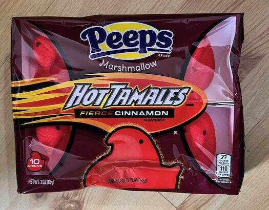 Authentic Imported From Canada Hot Tamales Fierce Cinnamon Flavored Marshmallow Peeps 10 Chicks 6946