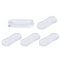 【LZ】№❧▣  Peças de reposição de silicone para assento sanitário amortecedor protetor transparente universal almofadas adesivo forte à prova de choque tampão doméstico 5pcs