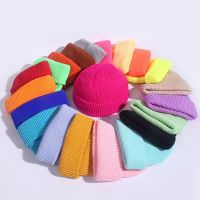 【YD】 Hats for New Knitted Fluorescent  Caps Warmer Hat All-match Multicolor