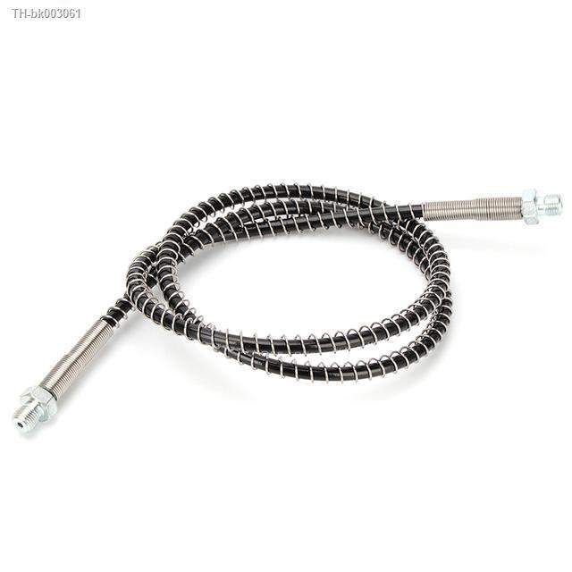 pneumatics-air-pump-100cm-long-air-refilling-high-pressure-nylon-hose-with-spring-wrapped-m10x1-thread-40mpa-400bar-6000psi