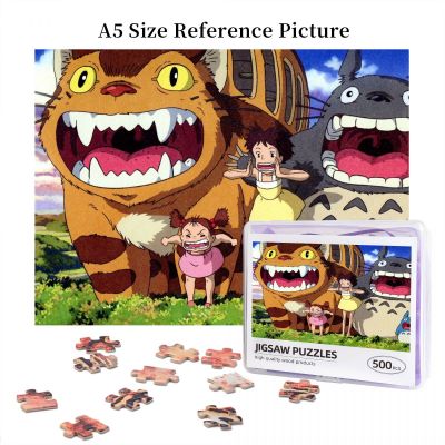 My Neighbor Totoro Satsuki Kusakabe Wooden Jigsaw Puzzle 500 Pieces Educational Toy Painting Art Decor Decompression toys 500pcs