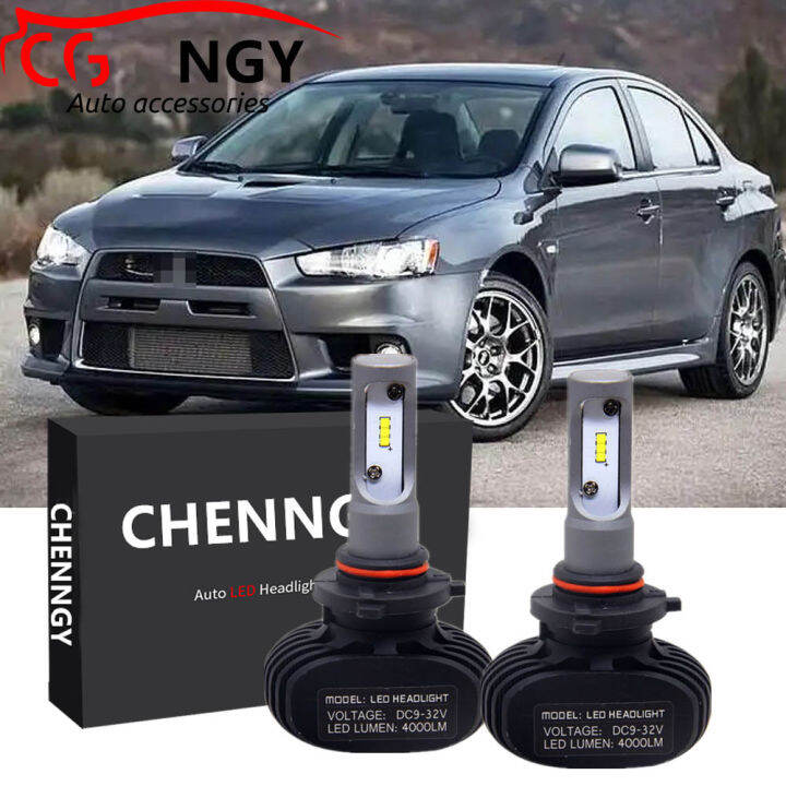 สำหรับ Mitsubishi Lancer (10th Gen) ปี2007-2017 LED ไฟหน้าไฟหน้าหลอดไฟ ...