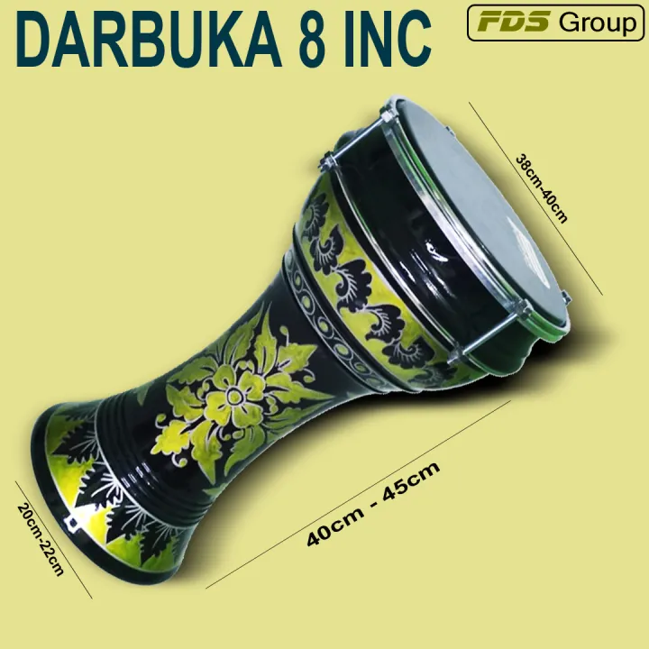 Alat Musik Darbuka Dumbuk Batu Pinggang 8 Inch Pengiring Hadroh Marawis