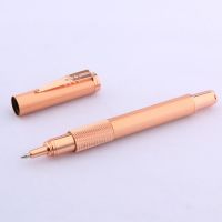 luxury High quality ROSE golden metal GIFT Rollerball pen classic write switzerland ink pen ballpoint pen office Supplies Pens
