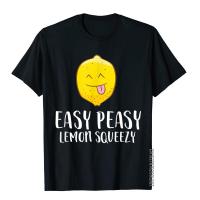 Lemonade Summer Lemons Easy Peasy Lemon Squeezy T-Shirt 3D Style Tops T Shirt For Male Cotton T Shirt Normcore New Coming S-4XL-5XL-6XL