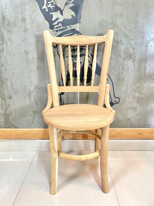 เก้าอี้กลมมินิมอลพนักซี่ลูกกลึง-ดิบ-ขนาด-44-44-98-cm-งานดิบ-เก้าอี้-เก้าอี้นั่งเล่น-เก้าอี้กลม-เก้าอี้มีพนัก-เก้าอี้พนักพิง-เก้าอีไม้สัก
