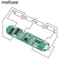 【คุณภาพสูง】แผ่นบอร์ดโมดูลป้องกัน 4 ช่อง 4s 12 A 14.8 V 16.8 V 18650 Bms Pcm Pcb