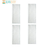 (4ชิ้นเซ็ต) Alvaby 100 ผ้าฝ้ายนุ่ม Prefold ผ้าอ้อมผ้าอ้อมใส่ Super Absorbent Baby Insert