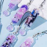 【Ready】 Honkai 3 Peripheral Anime Alysia Transparent Interlayer Acrylic Mobile Phone Pendant Yae Sakura Bud Clothes