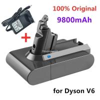 21.6V 9800mAh Li-ion Battery for Dyson V6 DC58 DC59 DC62 DC74 SV09 SV07 SV03 965874-02 Vacuum Cleaner Battery L30 charger （สต็อกสำเร็จรูป） agapi