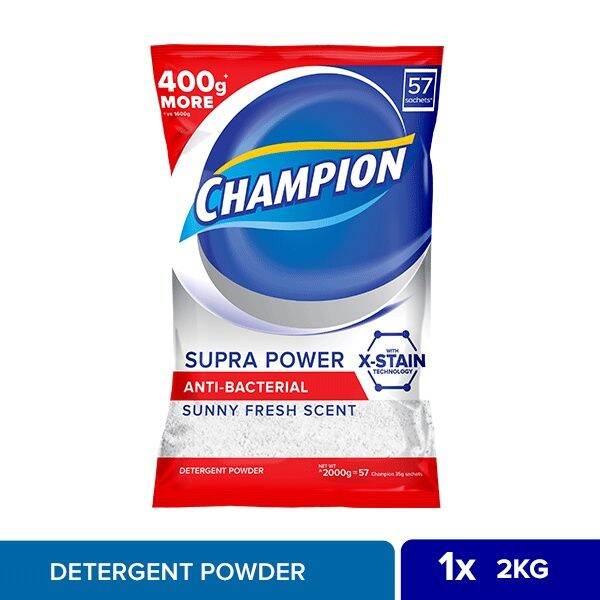 Champion Detergent Powder Sunny Fresh 2KG Lazada PH
