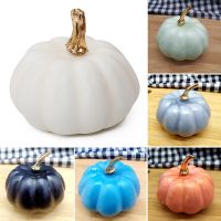 ♠✆☈ Halloween Simulation Multicolor Pumpkin Gold Orange White Artificial Pumpkin Thanksgiving Halloween Party Decor For Home