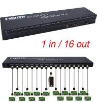 4K 60Hz HDMI 2.0 1x16 HDMI Splitter Distributor Support 1x6 1x10 1x8 1080P Video Converter 1 Device to 6 8 10 12 16 TV Monitors