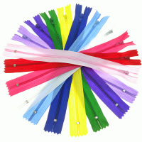 100pcs 40cm 3# Colorful Closed End Nylon Coil Zippers Suit Tailor Sewing Clothing Accessories