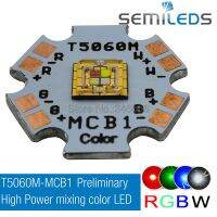 Semileds T5060M-MCB1 5060 RGBW RGB สีขาว Cree High Power SMD ไฟเวที LED Emitter ลูกปัด20มม. PCB สีแดงสีเขียวสีฟ้าสีขาว