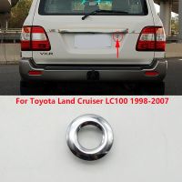 สำหรับ Toyota Land Cruiser 100 Lc100 1998-2007ฝาหน้าฝาหลังกระโปรงรถฝาท้ายล็อคอุปกรณ์รถยนต์รูตัดแหวนโครเมี่ยม