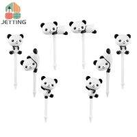 8pcs Cute Panda Fruit Fork Kids Snack Dessert Decoration Forks Toothpick Lunch Salad Decoration Accessories Cake Picks