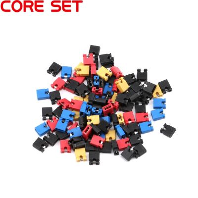 100pcs Pin Header Jumper blocks Connector 2.54 mm for 3 1/2 Hard Disk Drive CD/DVD Drive Motherboard and/or Expansion Card