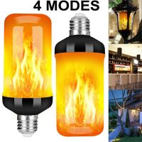 6W E27 E26 B22 LED Light Torch Fire Lamp Flame Effect Light Bulb Flickering Emulation Bulb 4 Model AC 85-265V