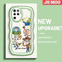 เคส JIUMOO สำหรับ OPPO A94 4G F19 Pro Reno 5F Reno 5 Lite Reno 5K Find X3 Lite ของเล่นน่ารักเรื่องเวฟมีขอบแบบดั้งเดิมเคสตัวปกป้องกล้องถ่ายรูปน้ำนุ่มสำหรับคลุมทั้งหมดเลนส์ฝาหลังเคส