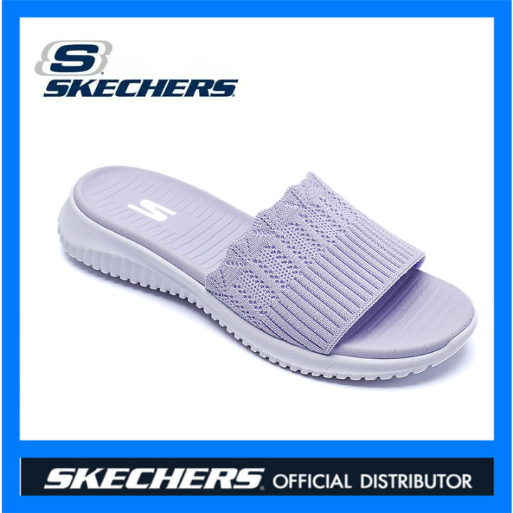 skechers-สเก็ตเชอร์ส-รองเท้าแตะผู้หญิง-flying-weaver-รองเท้าแตะแฟชั่น-jacquard-รองเท้าแตะคำเดียว-gen-technology-stretch-fit-machine-washable-women-on-the-go-adore-walking-sandals-140169-purple