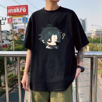 มีสินค้า Genshin ผลกระทบเสื้อ Unisex เสื้อผ้า Harajuku เปิดโลกผจญภัยเกม Xiao/Hu เต่า/Kaedehara Kazuha/Thoma O-Neck แขนสั้น