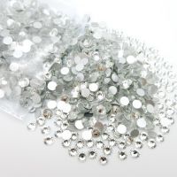 Top Quality Shinning Crystal Glass SS3 SS40 Flatback Clear Non Hot Fix Rhinestones Glue On Nail Art Phone Cover Diy Decorations