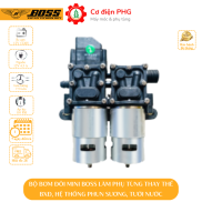 Máy bơm đôi mini phun sương hiệu BOSS chuyên dùng cho bình xịt điện