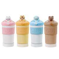 Cute Kids Water Bottles Coffee Mug Insulated Straw Cup Anti-Scalding Cover Press to Open Lid Mugs for Tea Beverages Drinks &amp; Children latest