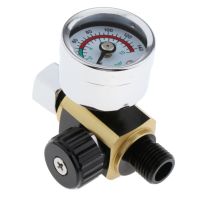 ✌❈✆ 0-140PSI 10Bar Air Paint Regulator Air Pressure Regulator Adjustable Spray Paint Air Pressure Regulator Auto Paint