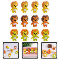 Teniron 12pcs ยางลบหลายฟังก์ชั่นเด็กที่บอบบาง ERASERS LION รูปแมลงขนาดเล็กของนักเรียน