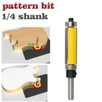 [2023ร้อน] 1Pc 1/4 "Shank แม่แบบ/บิตเราเตอร์ตัดกับ2" ตัดเส้นทางยาวคุณสมบัติ: เครื่องมืองานไม้ตลับลูกปืนด้านบนและด้านล่าง