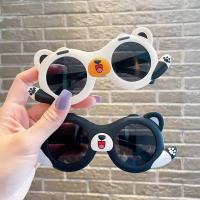 【YF】☁﹉卐  Children Cartoon Sunglasses UV400 Round Frame for Boys Baby Outdoor Eyewear Kids Glasses